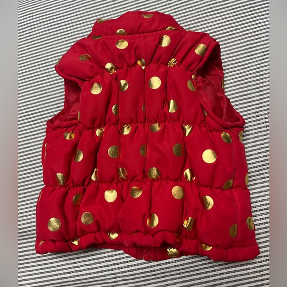 Healthtex Baby Puffer Polka Dot Vest 0-3 months - Picture 2 of 3